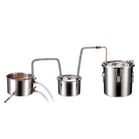 Moonshine Still Water Alcohol Distiller 3Gal w/Thumper Keg & 8W Water Pump