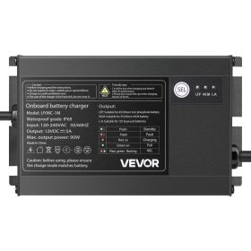 1-Bank 5A 12V Smart Marine Battery Charger Onboard IP68 Waterproof Boat RV Yacht