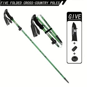 "Ultralight Folding Hiking Poles - 7075 Aluminum with EVA Grip, Tungsten Tips - Perfect for Backpacking & Climbing"
