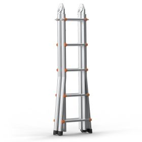 VEVOR Telescoping Ladder A Frame 19 FT Extension Multi-Function for Homework