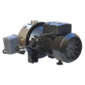 Shallow/Deep Well Jet Pump 3/4HP 18.5GPM Jet Water Pump 131ft 110V 60Hz Stainless Steel Jet Pump